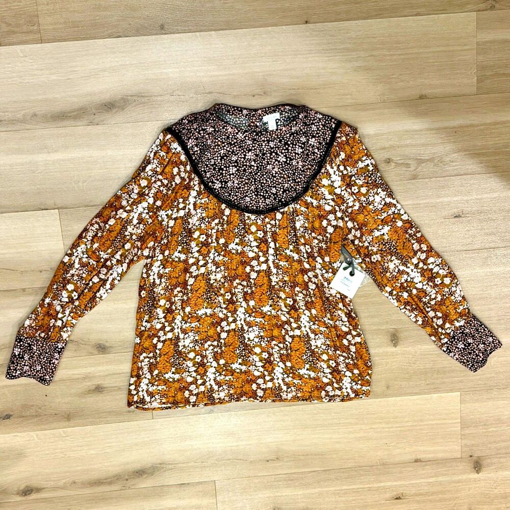 NWT* Hinge for Nordstrom Mix Print Top - Women's Large - Picture 9 of 9